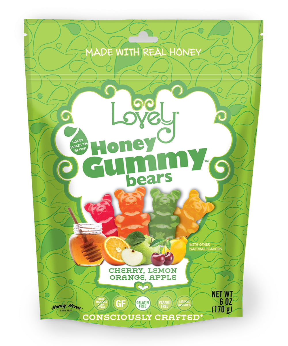 Lovely Candy Co. Honey Fruit Gummy Sour Bears