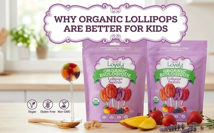 Organic lollipops for kids