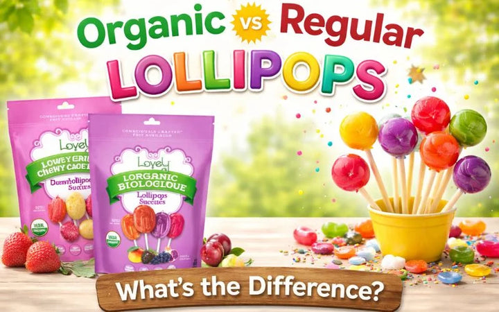 organic vs regular lollipops