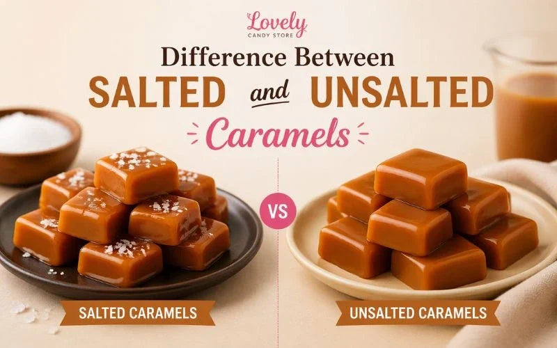 Difference between salted and unsalted caramels
