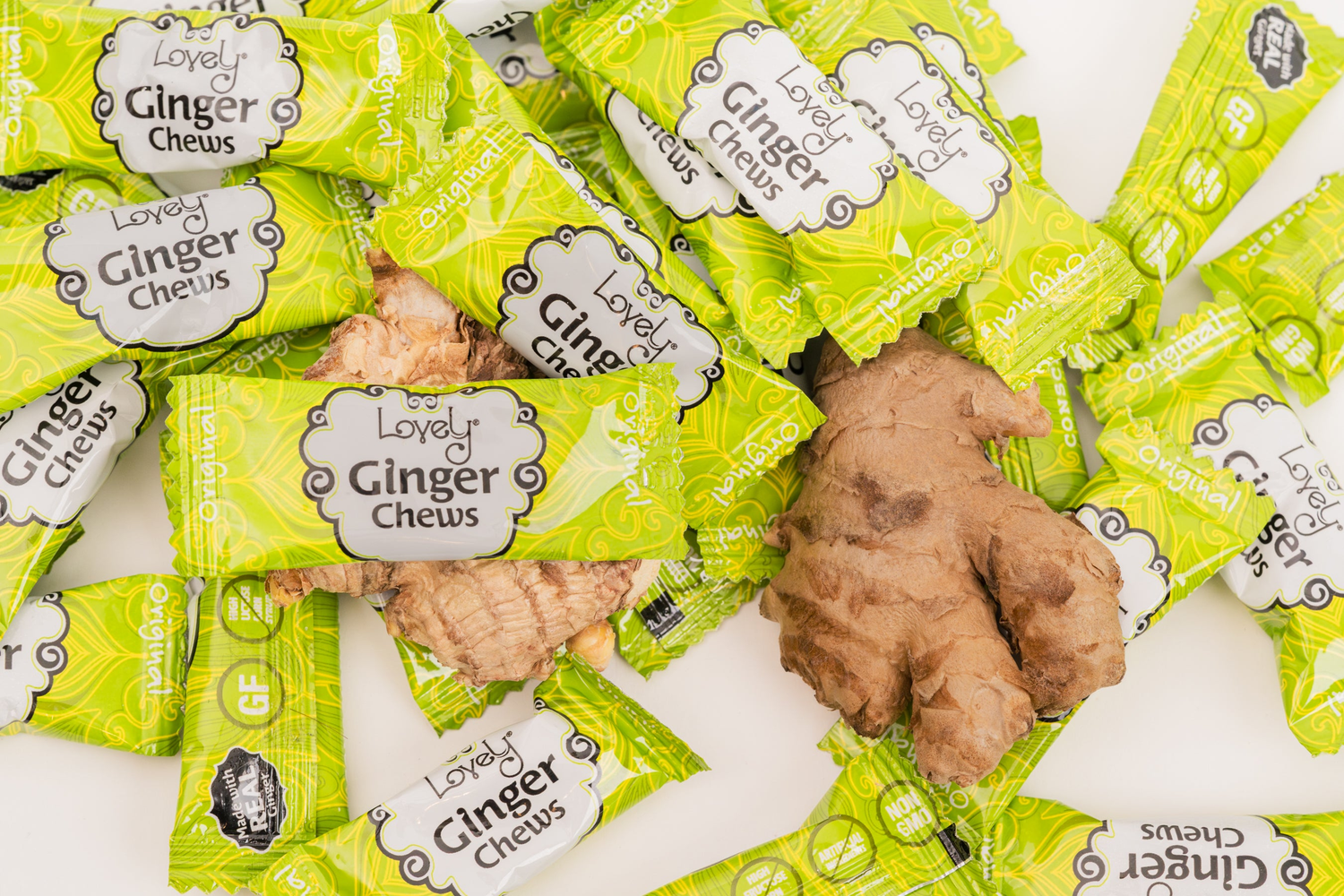 Natural Ginger Chews - Mango, Lemon & Original