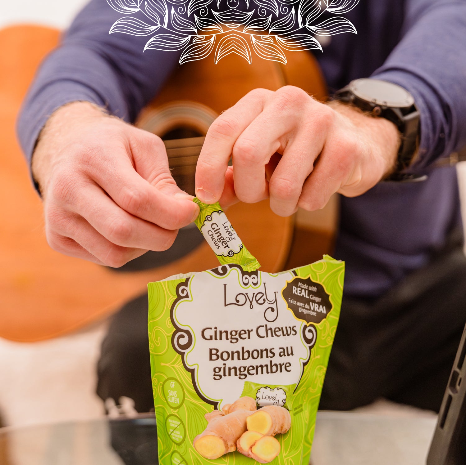 Lemon Ginger Chews 5 oz | Gluten Free Candy | Lovely Candy Company