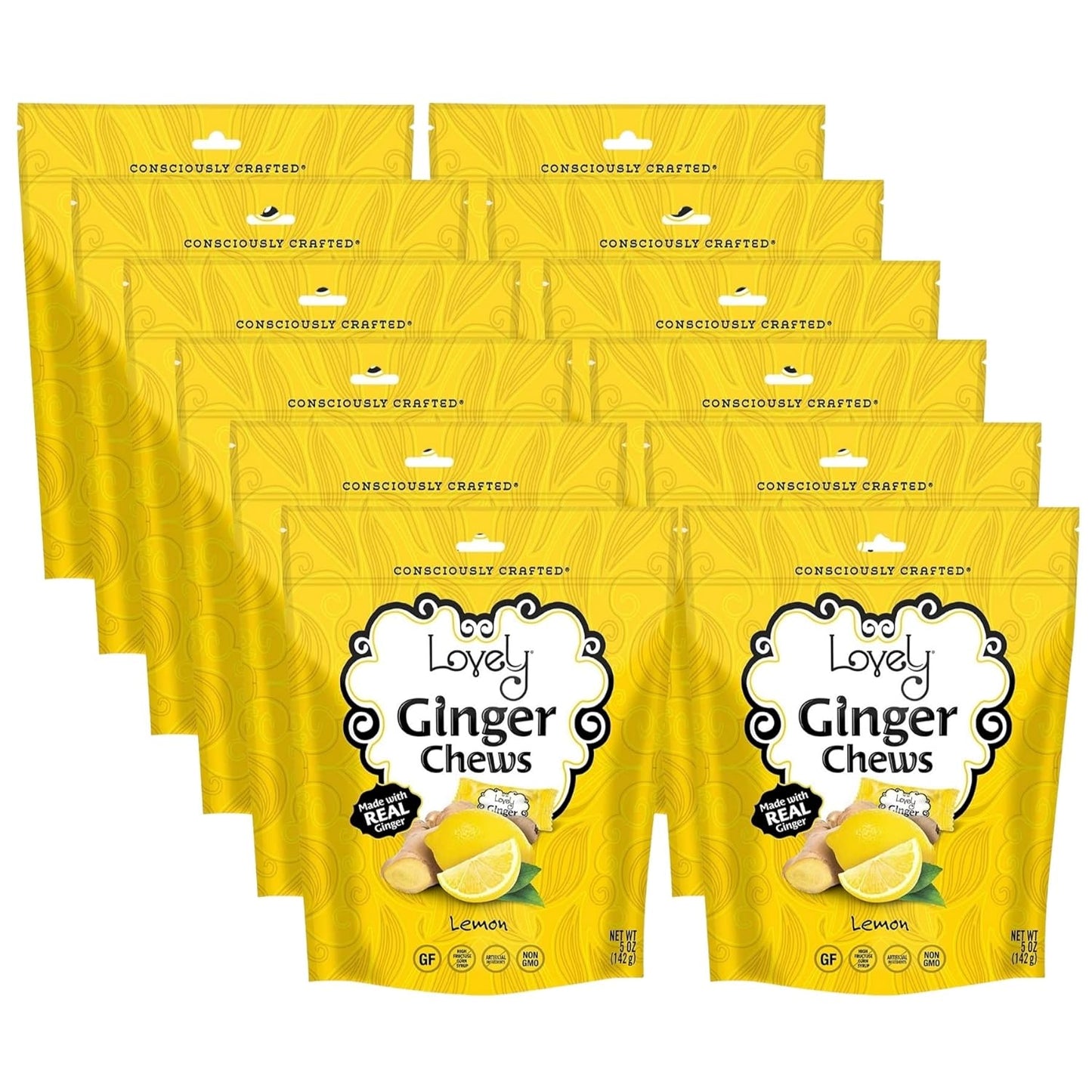 Lemon Ginger Chews