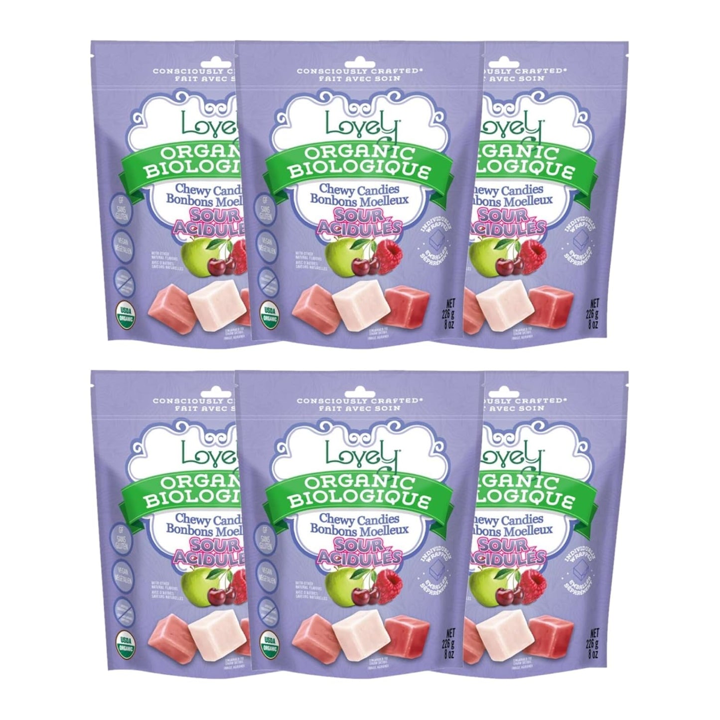 Organic Sour Chewy Candies