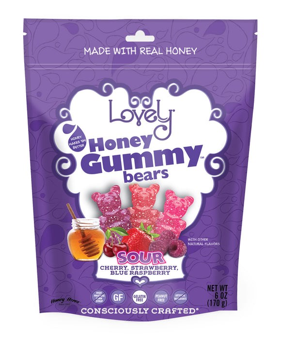 gluten free candy sour honey gummy bears